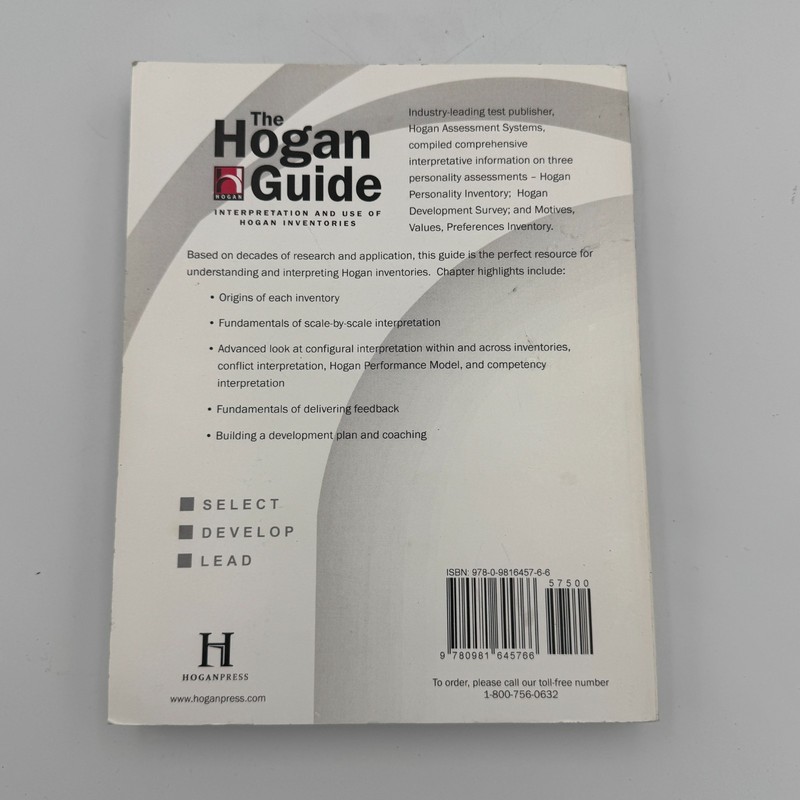 The Hogan Guide Interpretation and Use of Hogan Inventories 2007 Paperback gallery