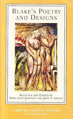 Blake’s Poetry and Designs: A – Paperback, by Johnson Mary Lynn; – Very Good