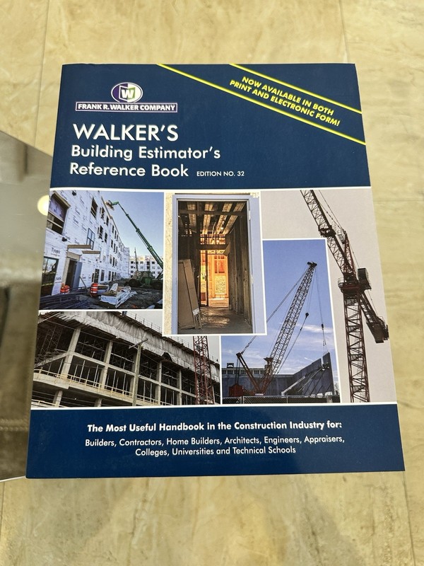 Walker’s Building Estimator’s Reference Book Edition No. 32