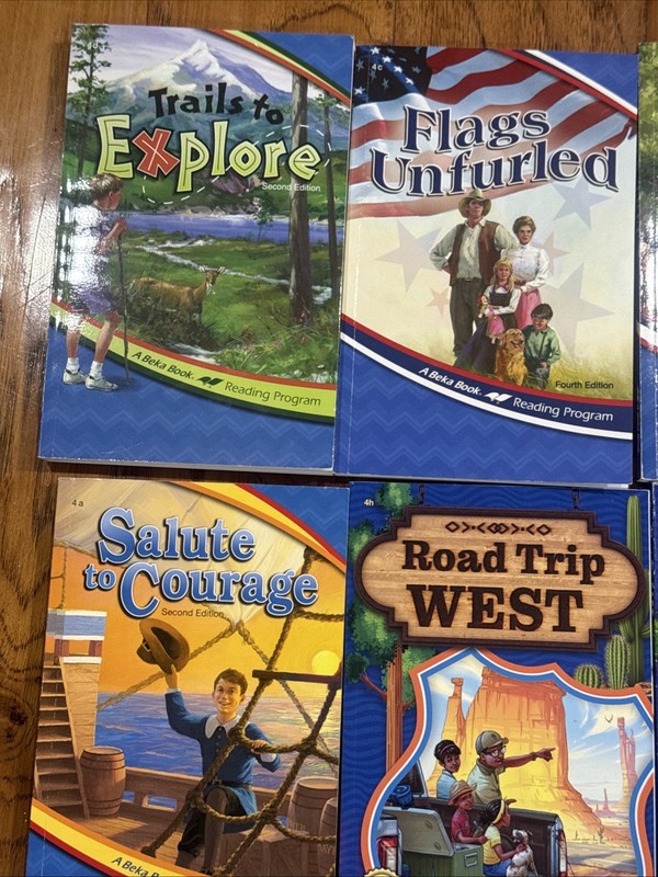 A Beka Reading Program 4TH GRADE Lot of 9 books ABEKA READING English Homeschool gallery