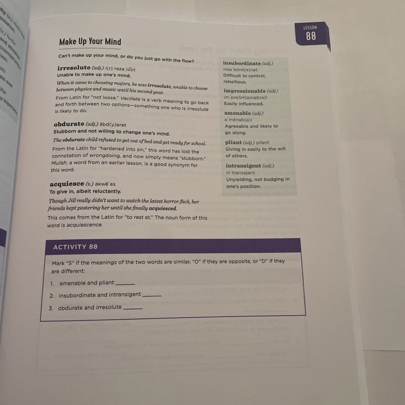 The Vocabulary Builder Workbook : Simple Lessons & Activities Over 1,400 Words gallery