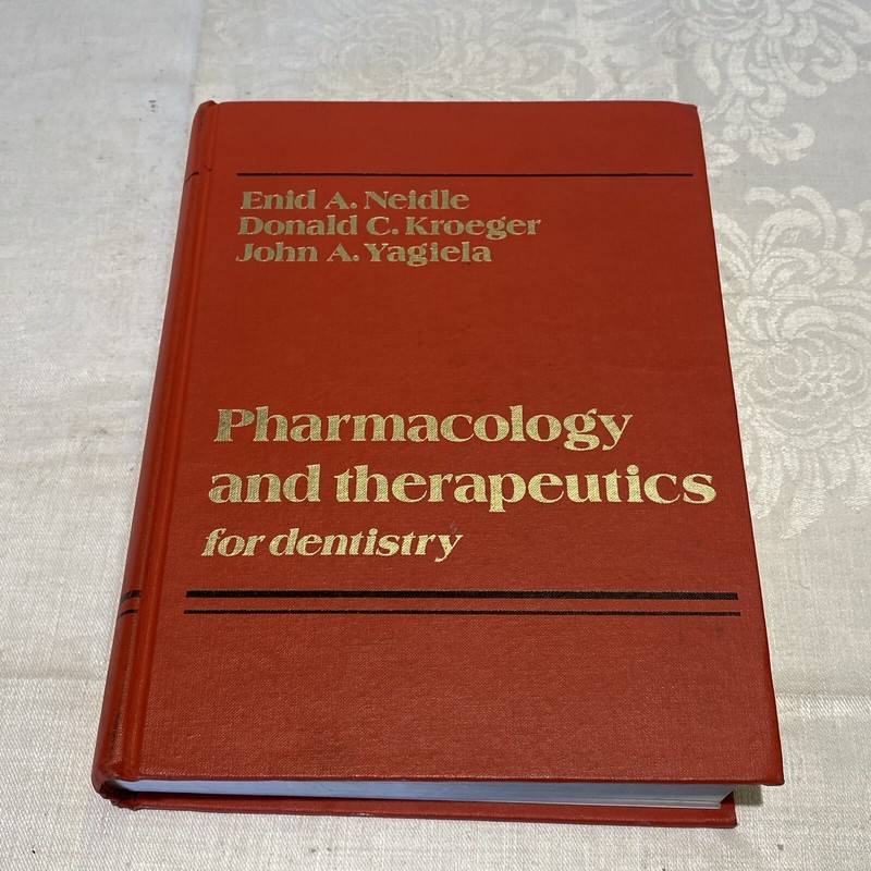 Rare 1st Edition Pharmacology and Therapeutics for Dentistry- Hardcover 1980