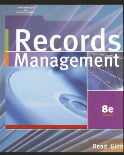 Records Management (with CD-ROM) – Hardcover By Read, Judith – GOOD