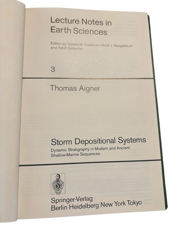 Storm Depositional Systems: By Thomas Aigner Lecture Notes On Earth Sciences 3 gallery