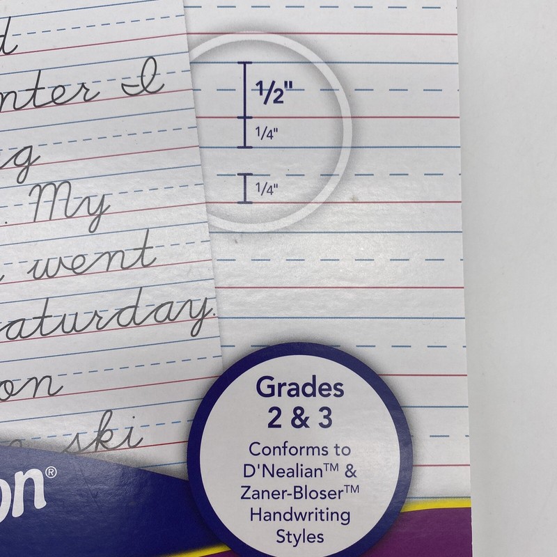 Pacon Multi-Sensory Raised Ruled Tablet Grades 2 & 3 40 sheets letter size 2469 gallery