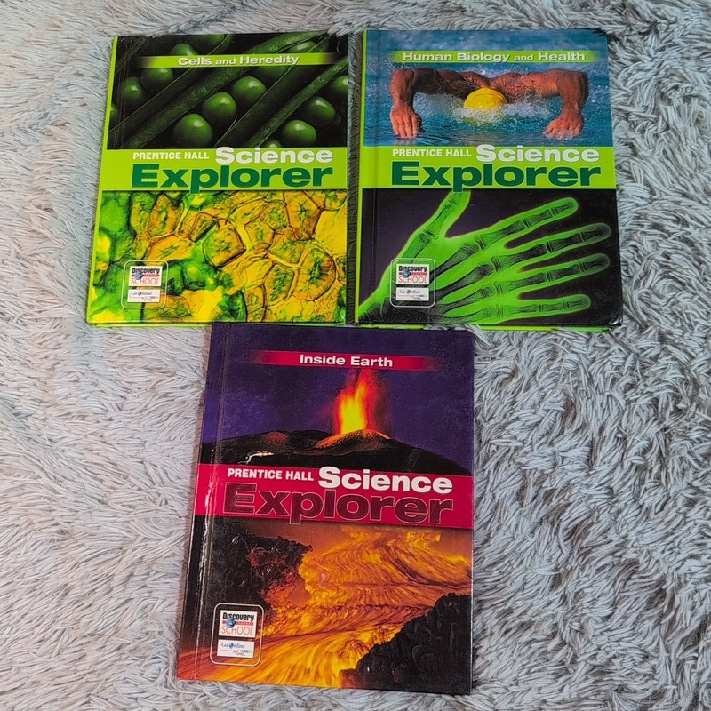 Lot of 3 Prentice Hall Science Explorer Teacher’s Homeschool Cells Biology