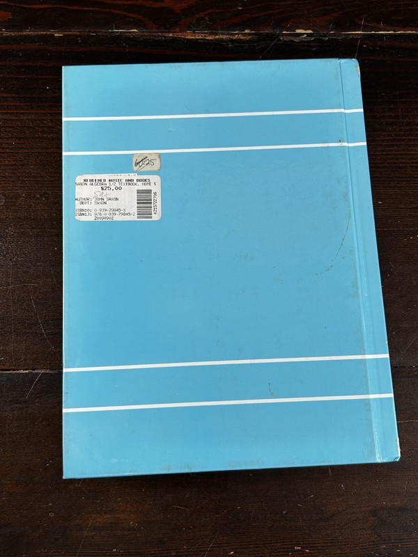 VTG Saxon Algebra 1/2 An Incremental Development 2nd Edition Hardcover Textbook gallery