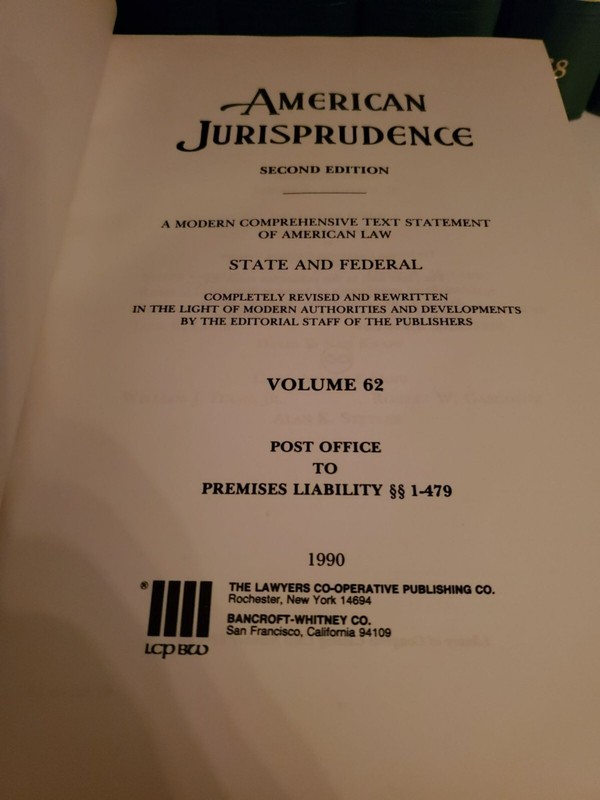 American Jurisprudence 2d State and Federal Vintage Law Pick your book Vol 62-83 gallery