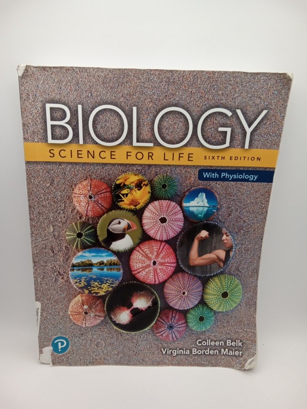 Biology Science For Life 6th Edition Paperback Colleen Belk & Maier SHIPS FREE