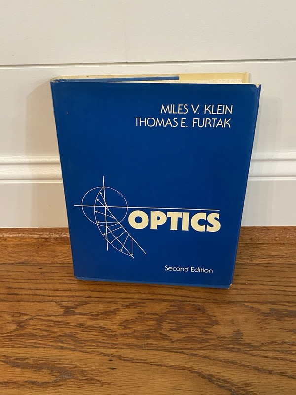 Optics Vintage Hardcover Textbook 1996 Second Edition Miles Klein Furtak Book
