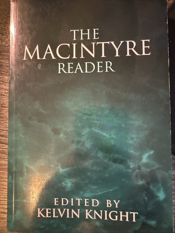 MacIntyre Reader by Kelvin Knight (1998, Trade Paperback)