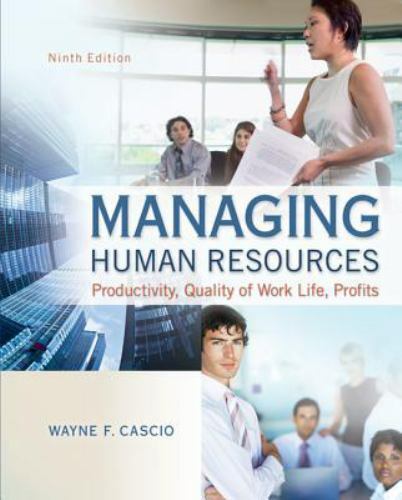 Managing Human Resources by Wayne Cascio 9th Ninth Edition