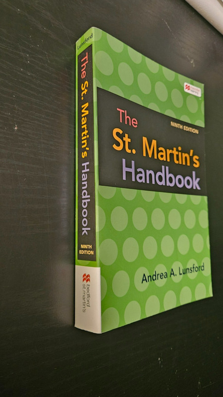 The St. Martin's Handbook Paperback 9th Ed. Lunsford LIKE NEW gallery