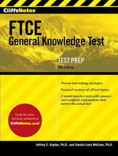 CliffsNotes FTCE General Knowledge Test 4th Edition – Paperback – GOOD