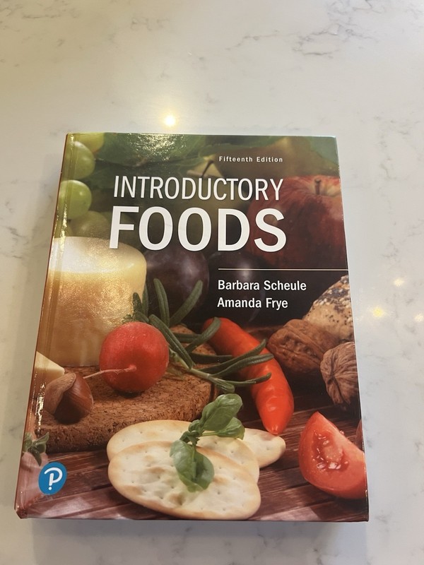 Pearson Introductory Foods 15th Edition (2019) Hardcover Scheule & Frye