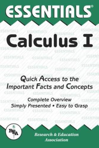 Calculus I Essentials (Essentials Study Guides) (v. 1) – Paperback – GOOD