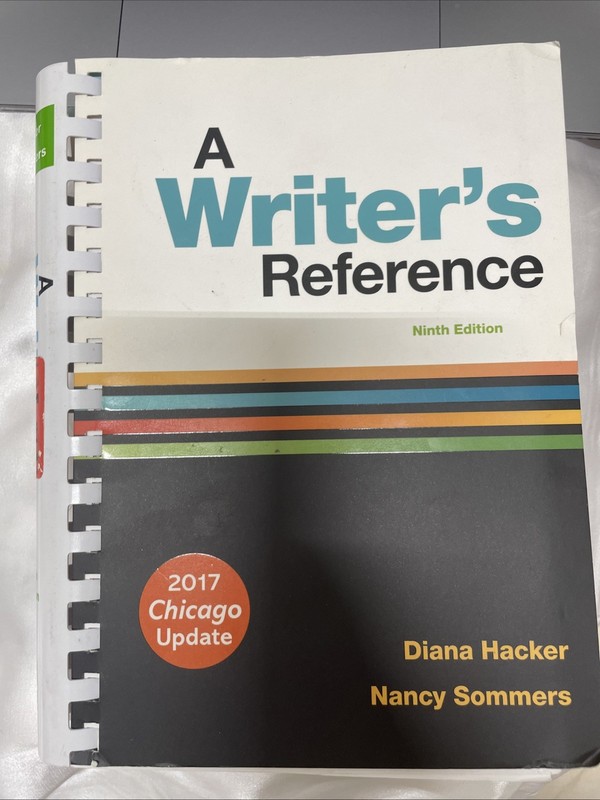 Writer’s Reference with Exercises by Diana Hacker and Nancy (2017, Spiral)