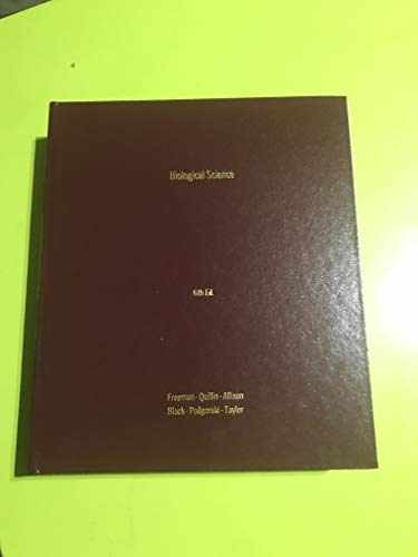 Biological Science (6th – Hardcover, by Freeman Scott; Quillin – Acceptable n