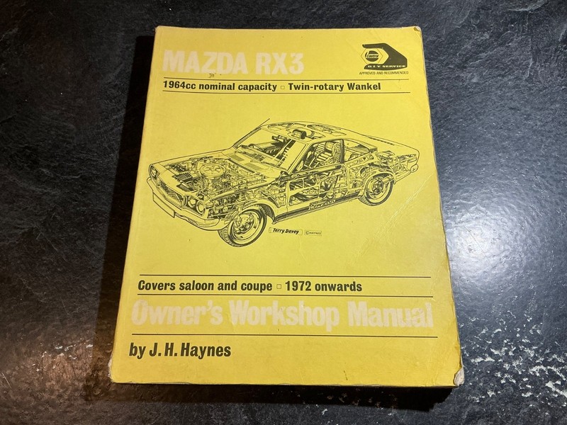 1972 on Mazda RX3 Rotary 12A Haynes Repair Manual S102A S124A Savanna