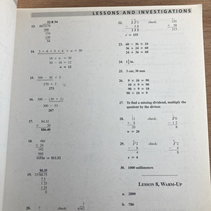Saxon Math 7/6, Homeschool Edition: Solutions Manual Paperback gallery