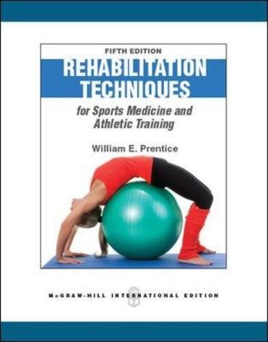 REHABILITATION TECHNIQUES FOR SPORTS MEDICINE By William E. Prentice **Mint**