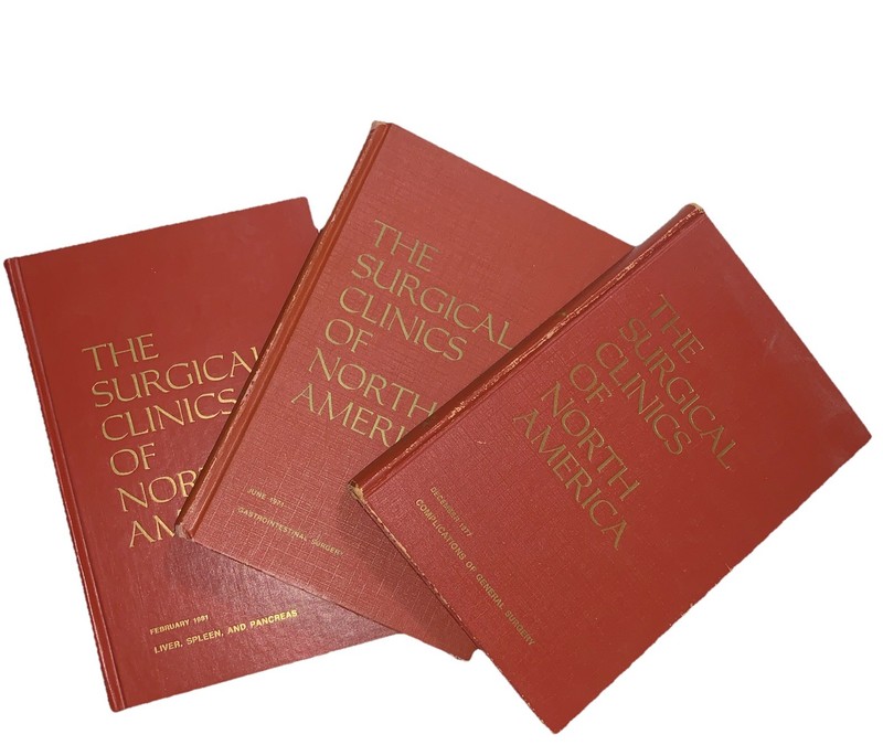 VTG Surgical Clinics Of North America Lot Of 3 HC Books 1971-81 Gastro Surgery+*