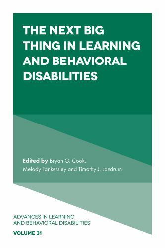 Next Big Thing in Learning and Behavioral Disabilities, Hardcover by Cook, Br…