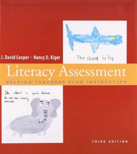 Literacy Assessment: Helping – Paperback, by Cooper J. David; – Very Good