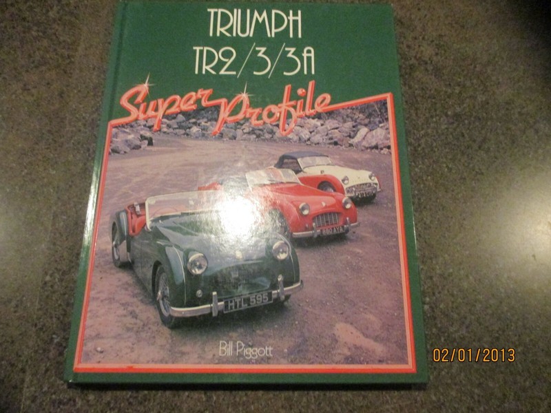 Nice Used”Triumph TR2/3/3A Super Profile” Hardcover Book,Bill Piggot,Haynes#F559