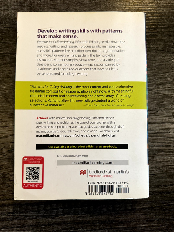Patterns for College Writing: A Rhetorical Reader and Guide gallery