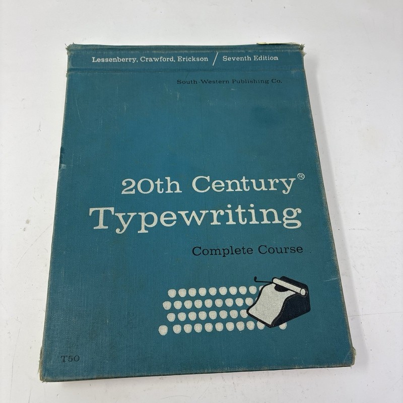 20th Century Typewriting Complete Course 7th Edition Vintage 1957 Hardcover