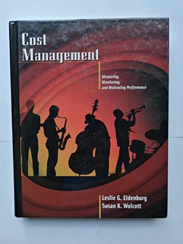 Cost Management: Measuring, Mo – VERY GOOD