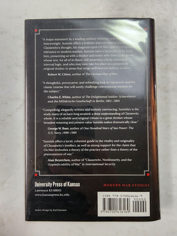 Decoding Clausewitz : A New Approach to on War by Jon Tetsuro Sumida 1st Edtn gallery