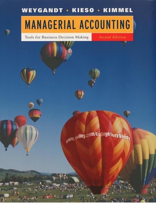 Managerial Accounting: Tools f – VERY GOOD