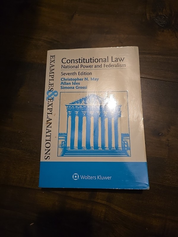 Examples & Explanations Constitutional Law : National Power and Federalism 2016