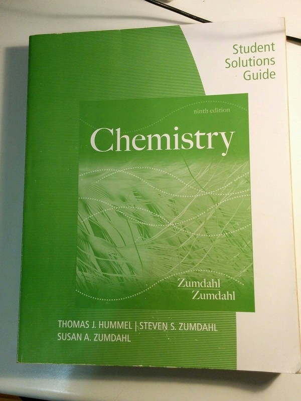 Student Solutions Guide for Zumdahl/Zumdahl’s Chemistry, 9th