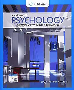 Introduction to Psychology: – Paperback, by Coon Dennis; Mitterer – Good