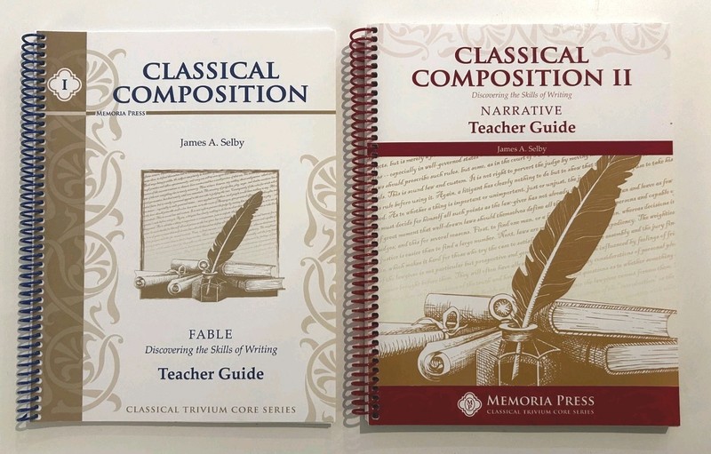 Memoria Press Classical Composition 1 & 2 Teacher Guide Homeschool Curriculum 1E