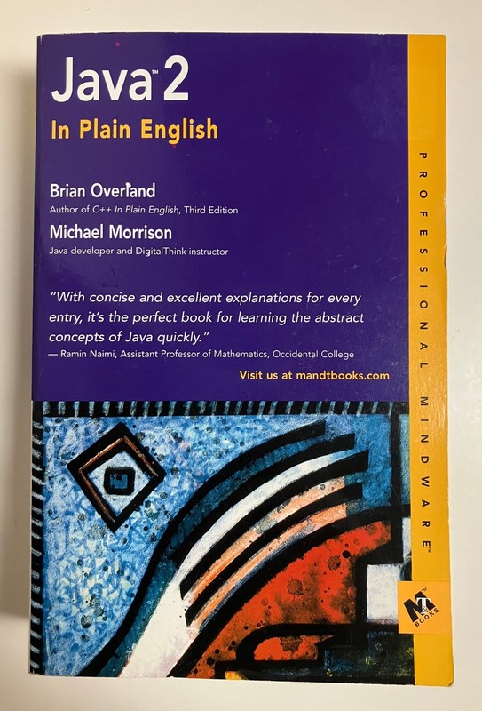 Java 2 In Plain English by Overland & Morrison Paperback