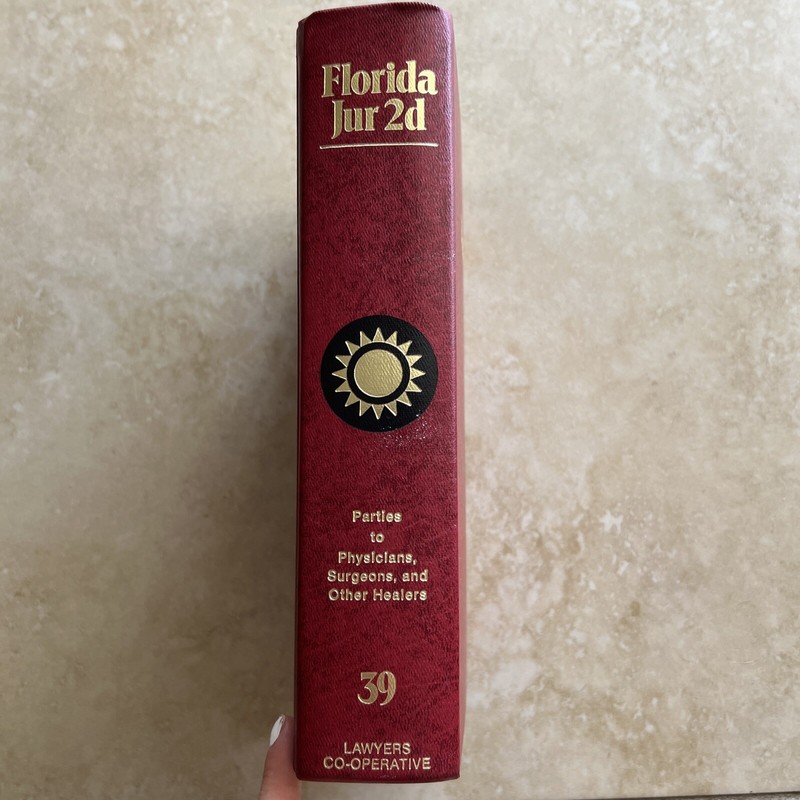 Florida Jur 2d - Parties to Physicians, Surgeons, and Other Healers 39 gallery