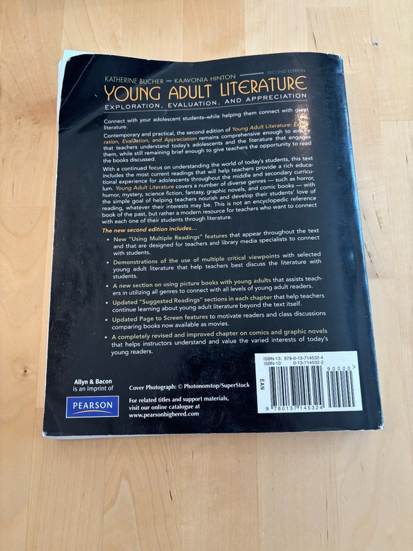 Young Adult Literature Textbook Katherine Bucher Kaavonia Hinton Second Edition gallery
