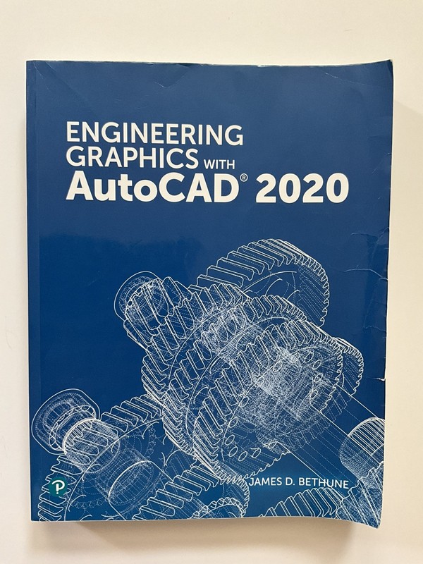 Engineering Graphics with AutoCAD 2020 by James Bethune (2019, Trade Paperback)