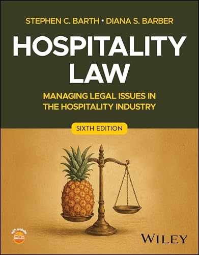 Hospitality Law: Managing Legal Issues – Paperback, by Barth Stephen C.; – New h