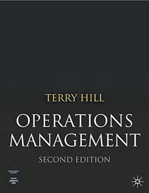 Operations Management Paperback Terry Hill
