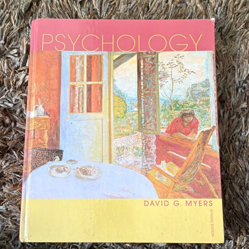 Psychology Seventh Edition Hardcover Textbook by David G. Myers English
