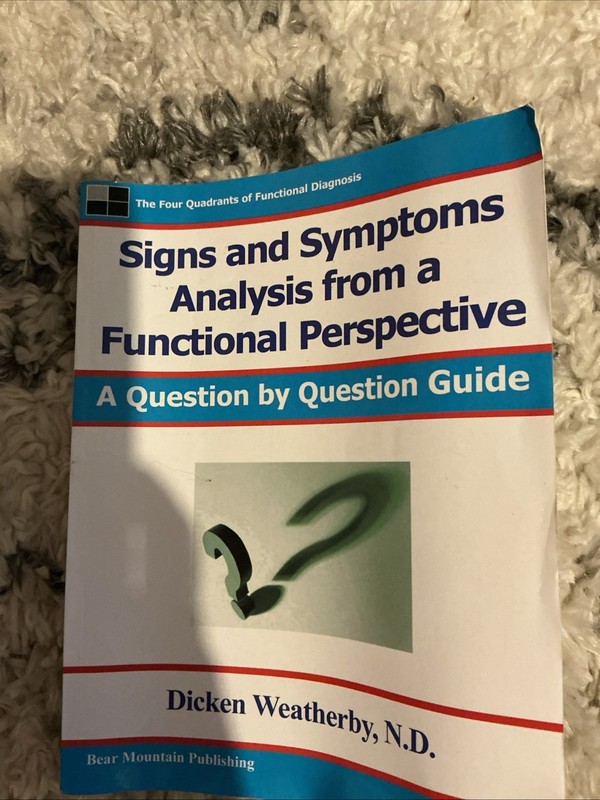 Signs and Symptoms Analysis from a Functional Perspective – Weatherby, Dr. Di…