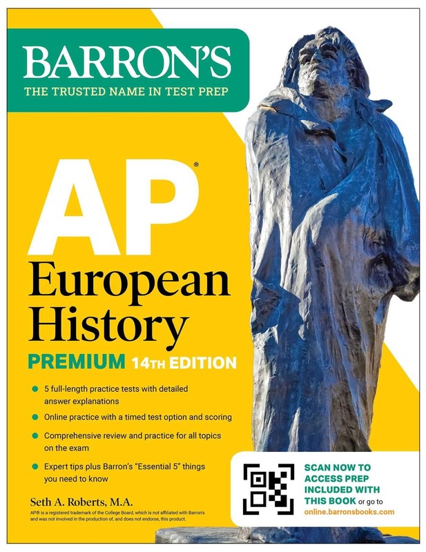 AP European History Premium, Fourteenth Edition, M.A.,+-