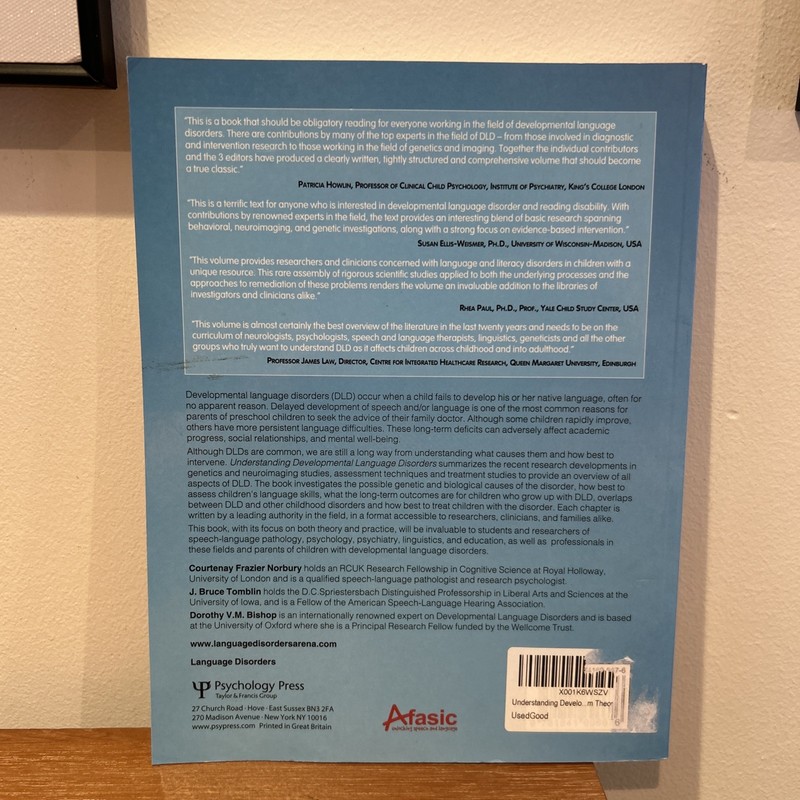 Understanding Developmental Language Disorders : From Theory to P gallery