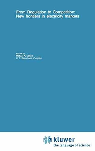 From Regulation to Competition: – Hardcover, by Einhorn Michael A. – Acceptable