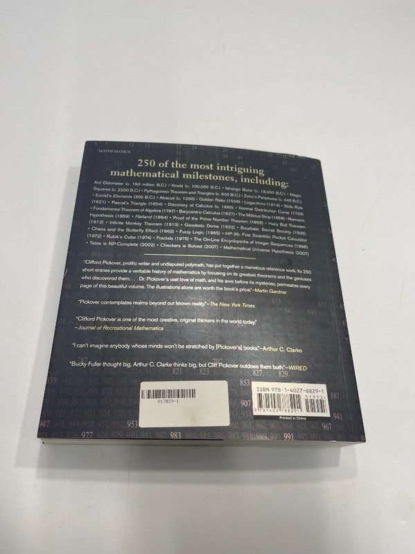 The Math book Clifford A. Pickover gallery